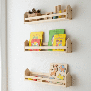 Kit Prateleira Porta-Livros Casinha